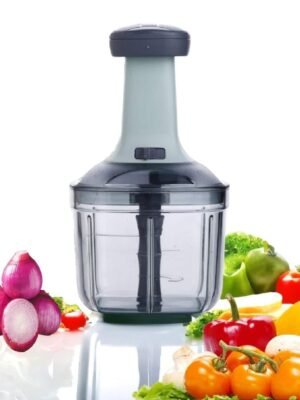 1200ml Hand Push Manual Vegetable Chopper for Kitchen Cutting