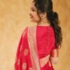 Traditional Bridal Banarasi Saree in Red Color