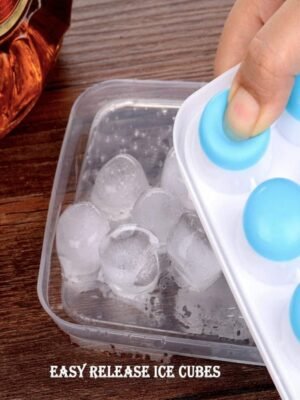 BPA Free Ice Cube Tray with Lids – 21 Cavities