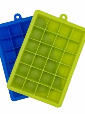 Durable Silicone Ice Cube Trays – 2 Pack, 24 Cavities, Multicolor for Easy Ice Making