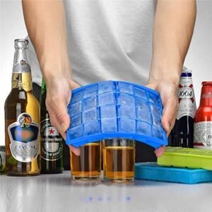 Flexible Silicone Ice Cube Tray Set for Easy Use